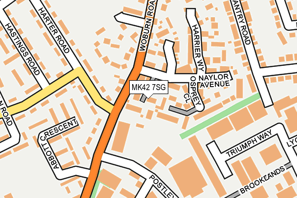 MK42 7SG map - OS OpenMap – Local (Ordnance Survey) MK42 7SG map - OS OpenMap – Local (Ordnance Survey)