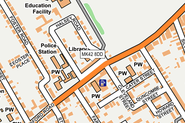 MK42 8DD map - OS OpenMap – Local (Ordnance Survey) MK42 8DD map - OS OpenMap – Local (Ordnance Survey)