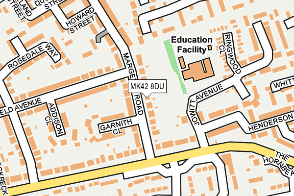 MK42 8DU map - OS OpenMap – Local (Ordnance Survey) MK42 8DU map - OS OpenMap – Local (Ordnance Survey)
