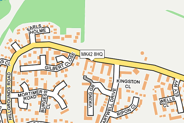 MK42 8HQ map - OS OpenMap – Local (Ordnance Survey) MK42 8HQ map - OS OpenMap – Local (Ordnance Survey)