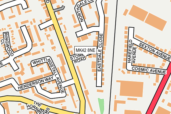 MK42 8NE map - OS OpenMap – Local (Ordnance Survey) MK42 8NE map - OS OpenMap – Local (Ordnance Survey)
