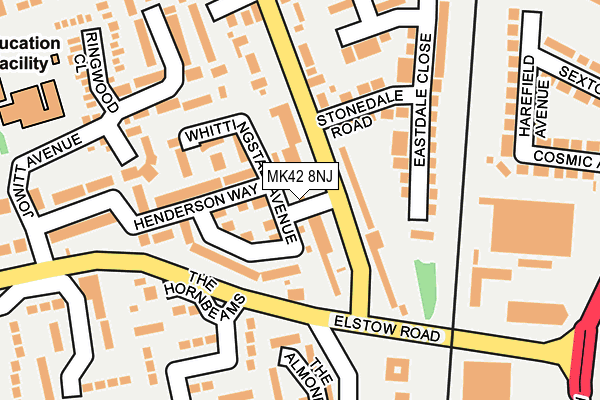 MK42 8NJ map - OS OpenMap – Local (Ordnance Survey) MK42 8NJ map - OS OpenMap – Local (Ordnance Survey)