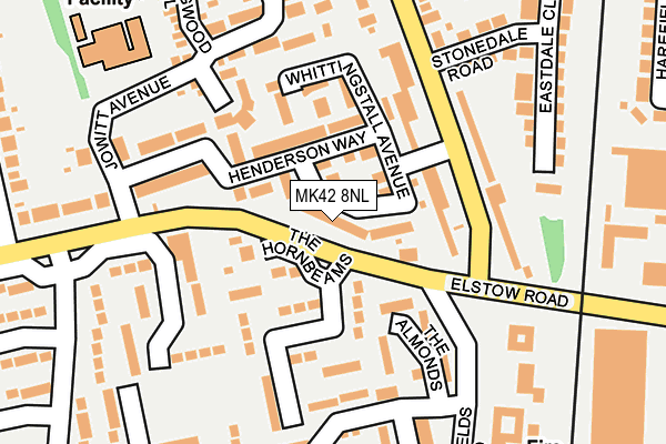 MK42 8NL map - OS OpenMap – Local (Ordnance Survey) MK42 8NL map - OS OpenMap – Local (Ordnance Survey)
