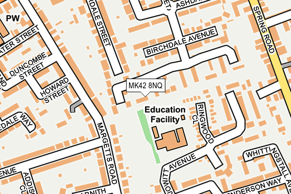 MK42 8NQ map - OS OpenMap – Local (Ordnance Survey) MK42 8NQ map - OS OpenMap – Local (Ordnance Survey)