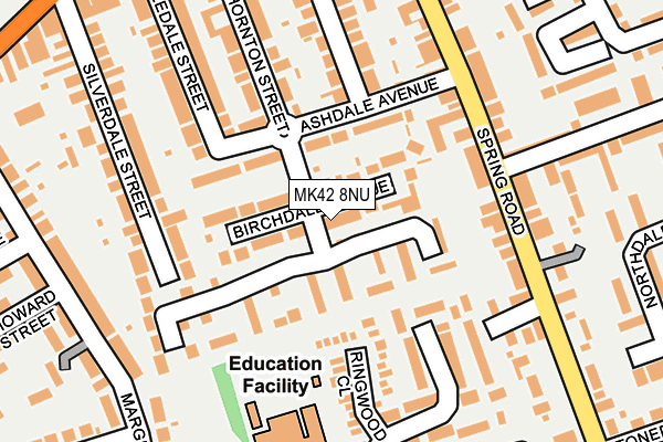 MK42 8NU map - OS OpenMap – Local (Ordnance Survey) MK42 8NU map - OS OpenMap – Local (Ordnance Survey)