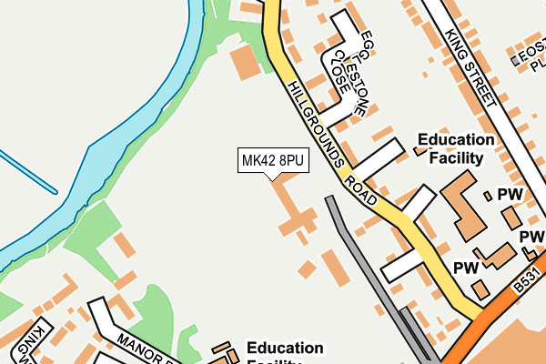 MK42 8PU map - OS OpenMap – Local (Ordnance Survey) MK42 8PU map - OS OpenMap – Local (Ordnance Survey)