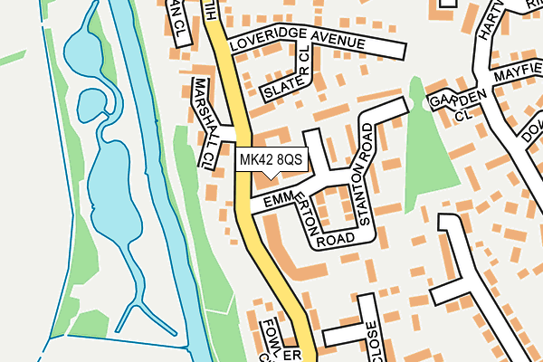 MK42 8QS map - OS OpenMap – Local (Ordnance Survey) MK42 8QS map - OS OpenMap – Local (Ordnance Survey)