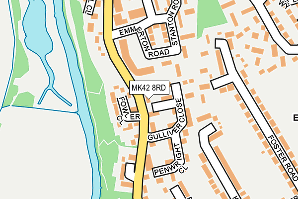 MK42 8RD map - OS OpenMap – Local (Ordnance Survey) MK42 8RD map - OS OpenMap – Local (Ordnance Survey)