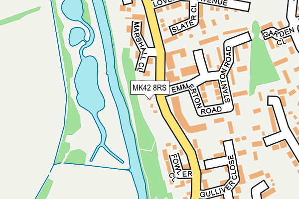 MK42 8RS map - OS OpenMap – Local (Ordnance Survey) MK42 8RS map - OS OpenMap – Local (Ordnance Survey)