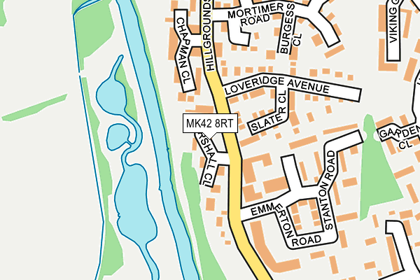 MK42 8RT map - OS OpenMap – Local (Ordnance Survey) MK42 8RT map - OS OpenMap – Local (Ordnance Survey)