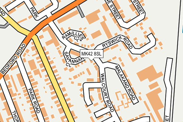MK42 8SL map - OS OpenMap – Local (Ordnance Survey) MK42 8SL map - OS OpenMap – Local (Ordnance Survey)