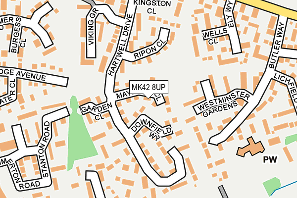 MK42 8UP map - OS OpenMap – Local (Ordnance Survey) MK42 8UP map - OS OpenMap – Local (Ordnance Survey)