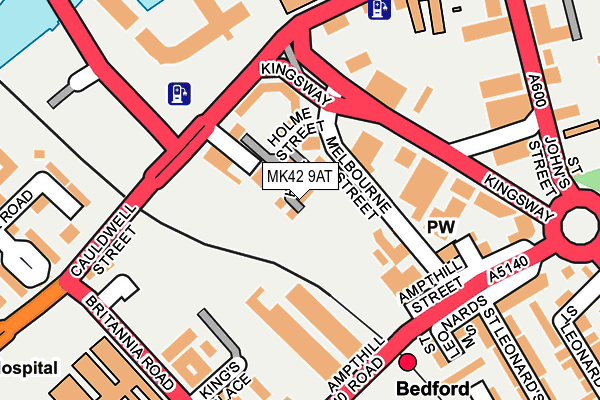 MK42 9AT map - OS OpenMap – Local (Ordnance Survey) MK42 9AT map - OS OpenMap – Local (Ordnance Survey)