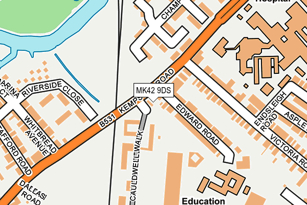 MK42 9DS map - OS OpenMap – Local (Ordnance Survey) MK42 9DS map - OS OpenMap – Local (Ordnance Survey)