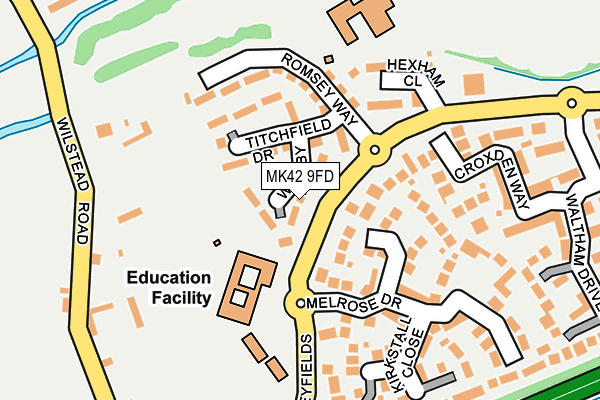 MK42 9FD map - OS OpenMap – Local (Ordnance Survey) MK42 9FD map - OS OpenMap – Local (Ordnance Survey)