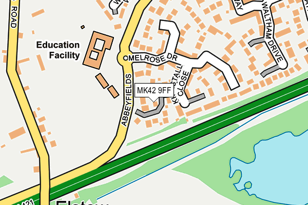 MK42 9FF map - OS OpenMap – Local (Ordnance Survey) MK42 9FF map - OS OpenMap – Local (Ordnance Survey)