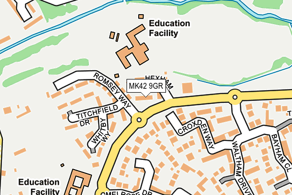 MK42 9GR map - OS OpenMap – Local (Ordnance Survey) MK42 9GR map - OS OpenMap – Local (Ordnance Survey)
