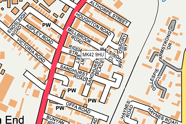 MK42 9HU map - OS OpenMap – Local (Ordnance Survey) MK42 9HU map - OS OpenMap – Local (Ordnance Survey)