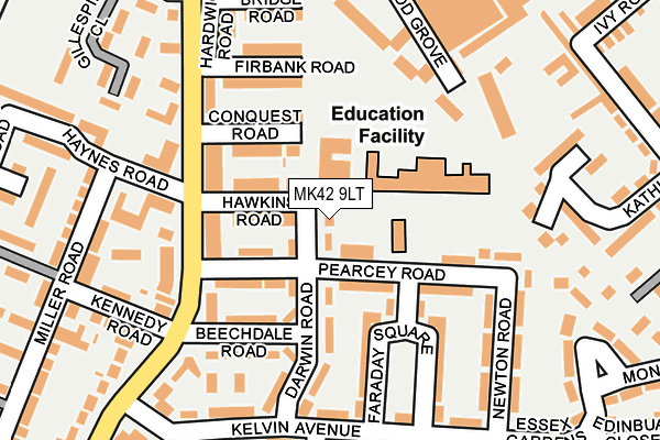 MK42 9LT map - OS OpenMap – Local (Ordnance Survey) MK42 9LT map - OS OpenMap – Local (Ordnance Survey)