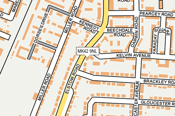 MK42 9NL map - OS OpenMap – Local (Ordnance Survey) MK42 9NL map - OS OpenMap – Local (Ordnance Survey)