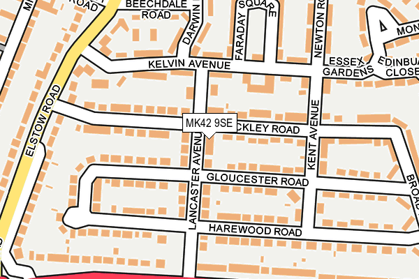 MK42 9SE map - OS OpenMap – Local (Ordnance Survey) MK42 9SE map - OS OpenMap – Local (Ordnance Survey)