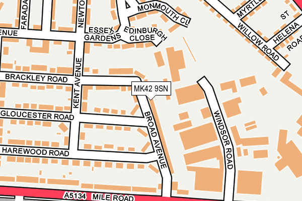 MK42 9SN map - OS OpenMap – Local (Ordnance Survey) MK42 9SN map - OS OpenMap – Local (Ordnance Survey)