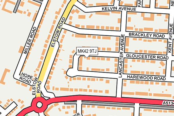 MK42 9TJ map - OS OpenMap – Local (Ordnance Survey) MK42 9TJ map - OS OpenMap – Local (Ordnance Survey)