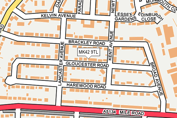 MK42 9TL map - OS OpenMap – Local (Ordnance Survey)