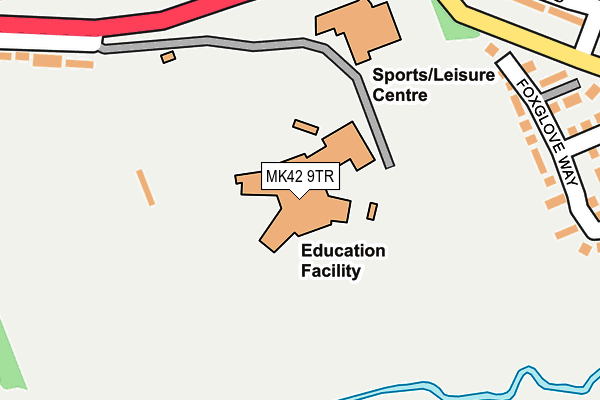 MK42 9TR map - OS OpenMap – Local (Ordnance Survey) MK42 9TR map - OS OpenMap – Local (Ordnance Survey)