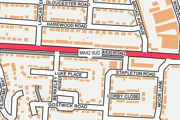 MK42 9UD map - OS OpenMap – Local (Ordnance Survey)