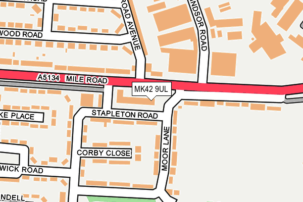 MK42 9UL map - OS OpenMap – Local (Ordnance Survey) MK42 9UL map - OS OpenMap – Local (Ordnance Survey)