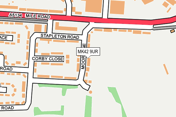 MK42 9UR map - OS OpenMap – Local (Ordnance Survey) MK42 9UR map - OS OpenMap – Local (Ordnance Survey)