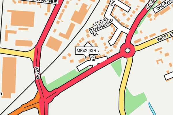 MK42 9XR map - OS OpenMap – Local (Ordnance Survey) MK42 9XR map - OS OpenMap – Local (Ordnance Survey)
