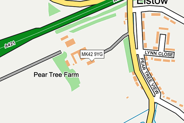 MK42 9YG map - OS OpenMap – Local (Ordnance Survey) MK42 9YG map - OS OpenMap – Local (Ordnance Survey)