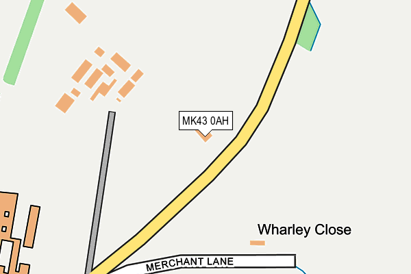 MK43 0AH map - OS OpenMap – Local (Ordnance Survey) MK43 0AH map - OS OpenMap – Local (Ordnance Survey)