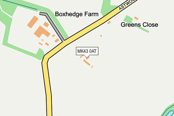 MK43 0AT map - OS OpenMap – Local (Ordnance Survey) MK43 0AT map - OS OpenMap – Local (Ordnance Survey)