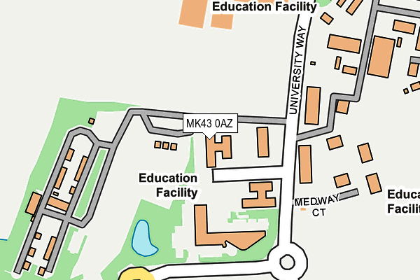 MK43 0AZ map - OS OpenMap – Local (Ordnance Survey) MK43 0AZ map - OS OpenMap – Local (Ordnance Survey)