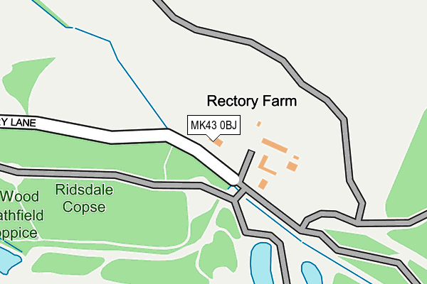 MK43 0BJ map - OS OpenMap – Local (Ordnance Survey) MK43 0BJ map - OS OpenMap – Local (Ordnance Survey)