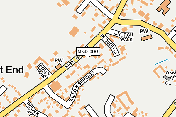 MK43 0DG map - OS OpenMap – Local (Ordnance Survey) MK43 0DG map - OS OpenMap – Local (Ordnance Survey)