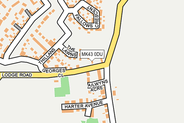 MK43 0DU map - OS OpenMap – Local (Ordnance Survey) MK43 0DU map - OS OpenMap – Local (Ordnance Survey)