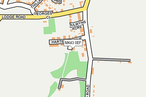 MK43 0EF map - OS OpenMap – Local (Ordnance Survey) MK43 0EF map - OS OpenMap – Local (Ordnance Survey)