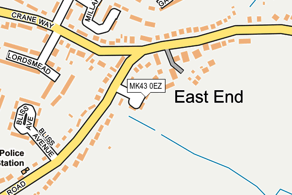 MK43 0EZ map - OS OpenMap – Local (Ordnance Survey) MK43 0EZ map - OS OpenMap – Local (Ordnance Survey)