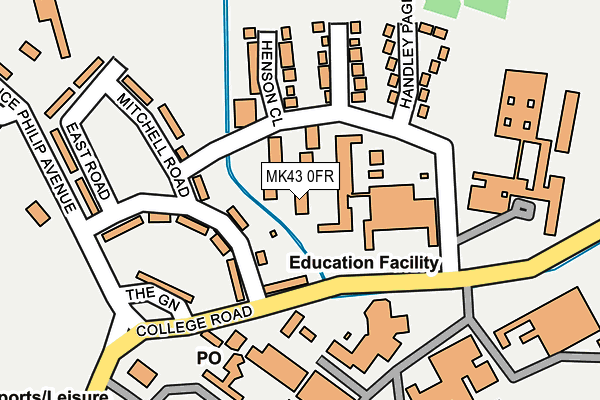 MK43 0FR map - OS OpenMap – Local (Ordnance Survey) MK43 0FR map - OS OpenMap – Local (Ordnance Survey)