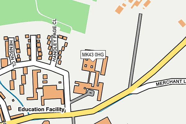 MK43 0HG map - OS OpenMap – Local (Ordnance Survey) MK43 0HG map - OS OpenMap – Local (Ordnance Survey)