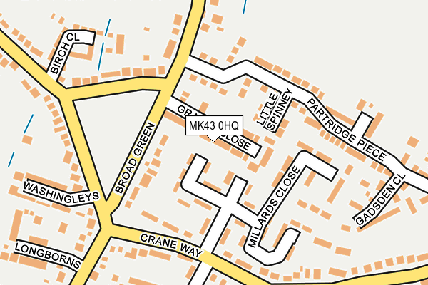 MK43 0HQ map - OS OpenMap – Local (Ordnance Survey) MK43 0HQ map - OS OpenMap – Local (Ordnance Survey)