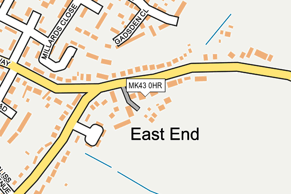 MK43 0HR map - OS OpenMap – Local (Ordnance Survey) MK43 0HR map - OS OpenMap – Local (Ordnance Survey)