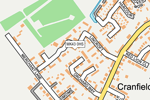 MK43 0HS map - OS OpenMap – Local (Ordnance Survey) MK43 0HS map - OS OpenMap – Local (Ordnance Survey)