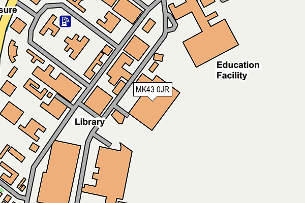 MK43 0JR map - OS OpenMap – Local (Ordnance Survey) MK43 0JR map - OS OpenMap – Local (Ordnance Survey)