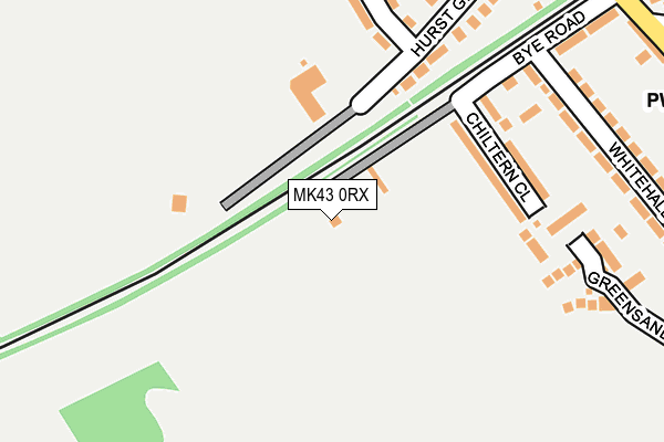 MK43 0RX map - OS OpenMap – Local (Ordnance Survey) MK43 0RX map - OS OpenMap – Local (Ordnance Survey)