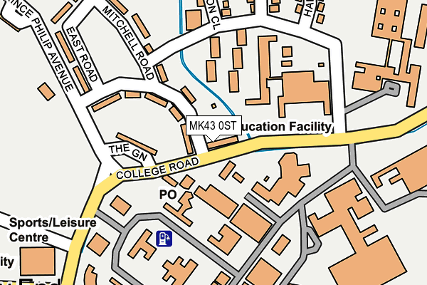 MK43 0ST map - OS OpenMap – Local (Ordnance Survey) MK43 0ST map - OS OpenMap – Local (Ordnance Survey)